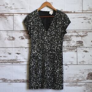 PARKER Women's Mini Silk Sequin Dress Size S